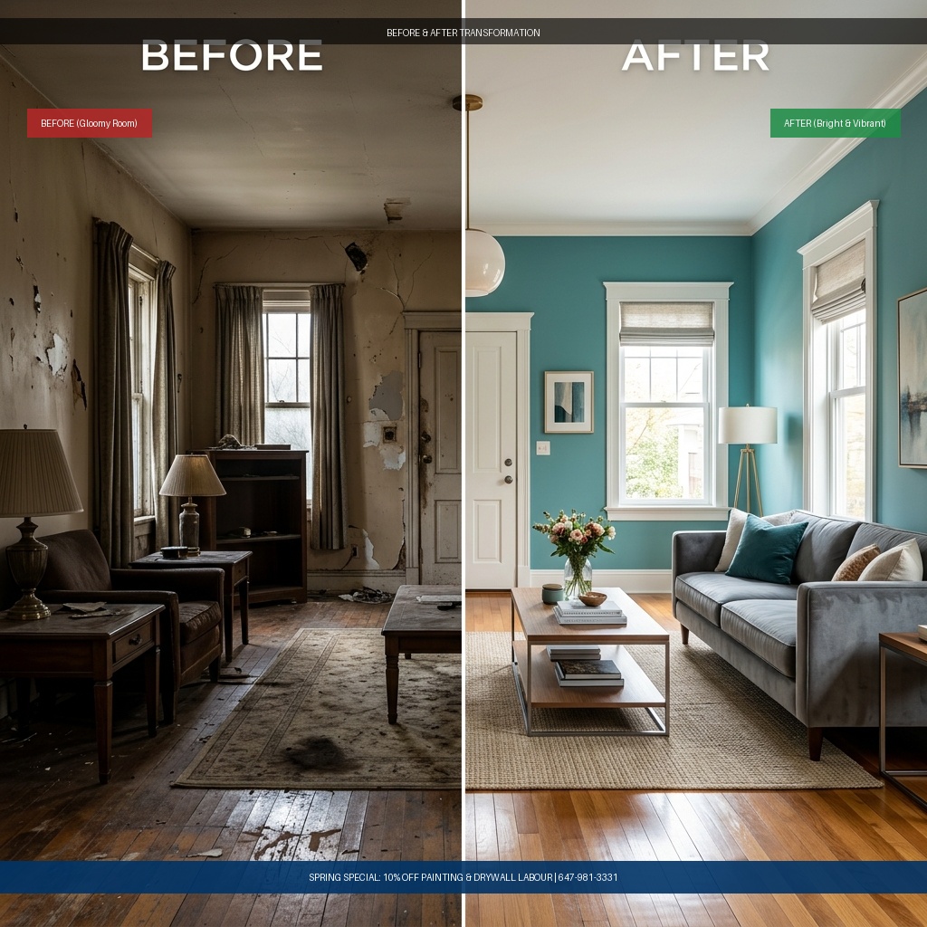 Toronto Fall / Autumn Home Refresh: Home appraisal value boost (adding up to 10% to GTA property resale value) (10% OFF Labour)